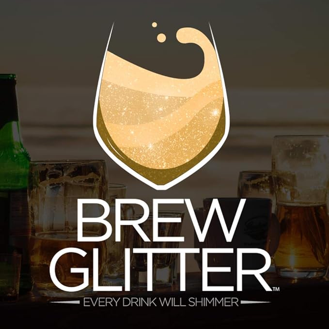Brew Glitter Teal Edible Drink Glitter 1x 4g Jar for Cocktails, Beer, & Beverages