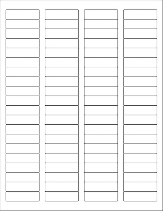 NextDayLabels 1-3/4" x 1/2" Rectangular Printer Labels - White Laser/Inkjet Printer Labels Return Address Labels Shipping Label Stickers (4000 Labels)