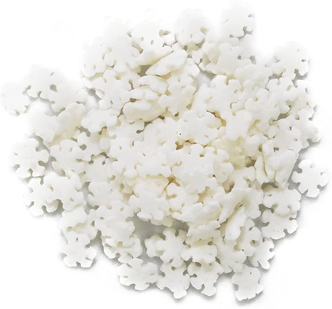 Christmas Sprinkles - Holiday Sprinkles For Baking And Decorating - A Variety Of Bulk Sprinkles Sure To Fit Every Baking Need For The Holidays - 4 Ounce Variety (Snowflakes)