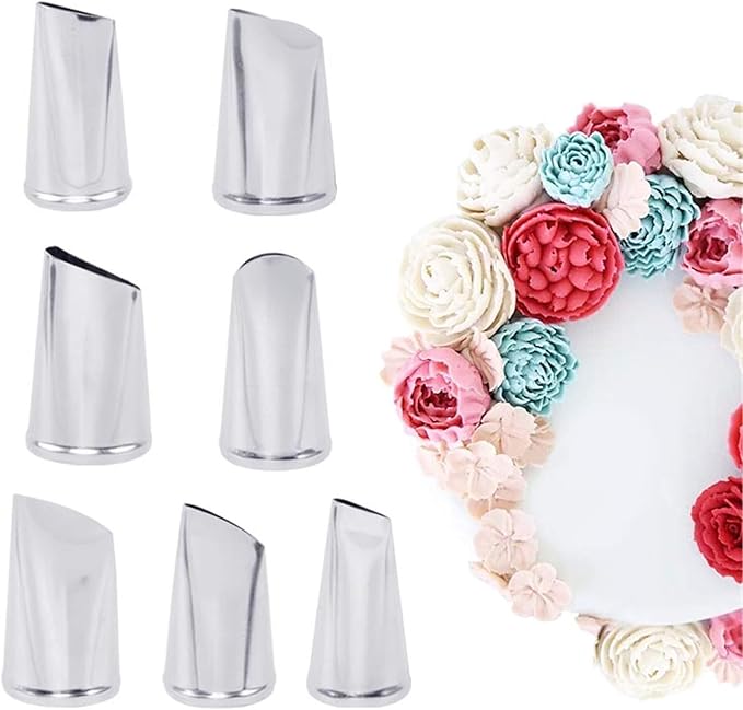 Symphony Wire Tips, Stainless Steel Icing Piping Nozzles For Pastry Fondant Tools (Flower)