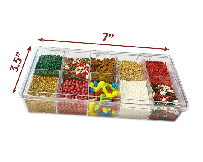 Mystic Sprinkles Christmas Holiday sprinkle Decorating Kits (Merry Little Christmas Sprinkle Decorating Kit 6.8oz)