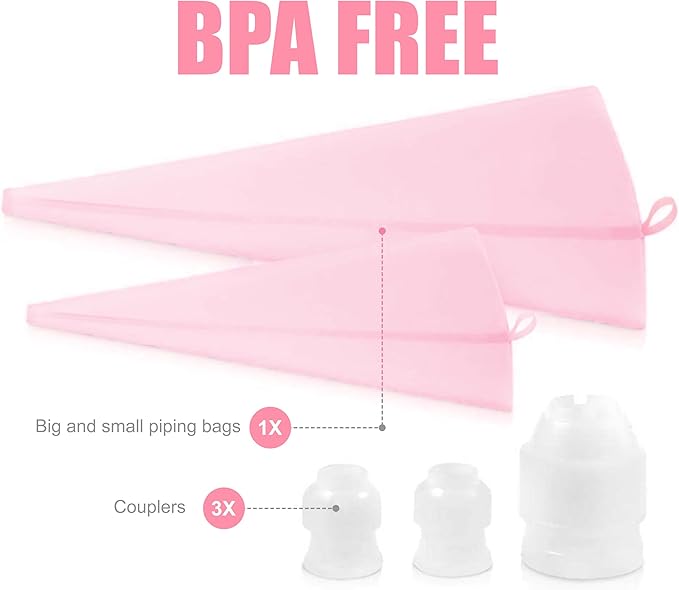 Cake Decorating Kit,Piping Bags and Tips Set,Cake Decorating Supplies,Frosting Piping Kit,Cake Baking Supplies for Beginners (255PC)