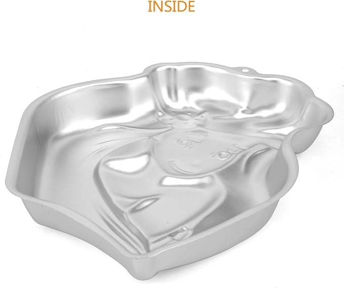 Princess Doll Girl Shaped Birthday Cake Pan, Aluminum 3D Baking Mould Tin