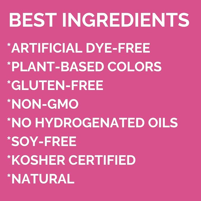 Color Kitchen Rainbow Sprinkles Natural Ingredients Baking Cake Decorations, Ice Cream, Cookie, Artificial Dye-free, Plant-Based Colors, Gluten-Free, Non-GMO, No Hydrogenated Oils, Soy-Free, Kosher, 3 OZ