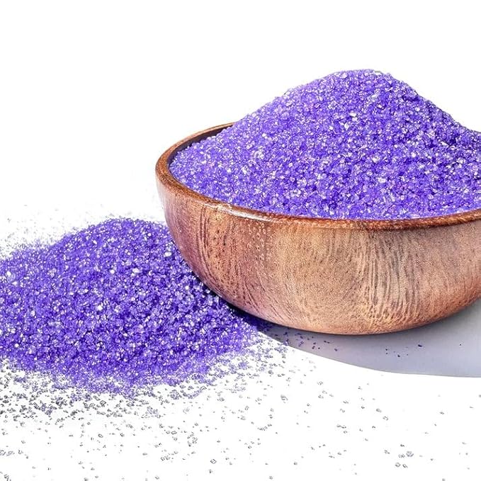NY Spice Shop Lavender Sanding Sugar - 8 Ounce Sweet Edible Sprinkles for Party Decoration, Cake, Cupcakes, Cookies Topping & Dessert Dishes - Colorful Sugar Sprinkles for Party Favors & Baking Treats