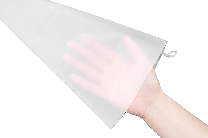 Pastry Tek Piping Bag Set, Set Of 4 Reusable Icing Bags - Durable, White Silicone Pastry Bag Set, Anti Burst, Decorate Cakes, Cupcakes, Macarons, Or Cookies - Restaurantware