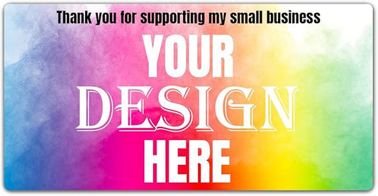 100-500 Custom Stickers Personalized Labels, Customized Stickers with Any Image Logo and Text. Custom Stickers for Business LogoThank You Labels,etc. (Rectangle,5X3 Inch)