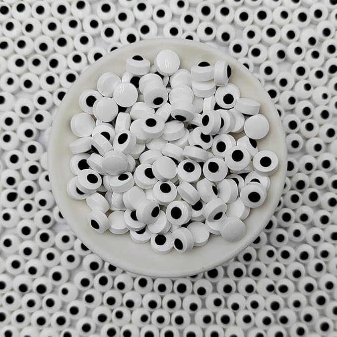 Homankit Edible Candy Eyeballs Eye Sprinkles for Cake Decorating, 7 mm Mini Eyeballs Sprinkles for Halloween Cupcake Toppers Baking Cookie Ice Cream Decorations Christmas Supplies