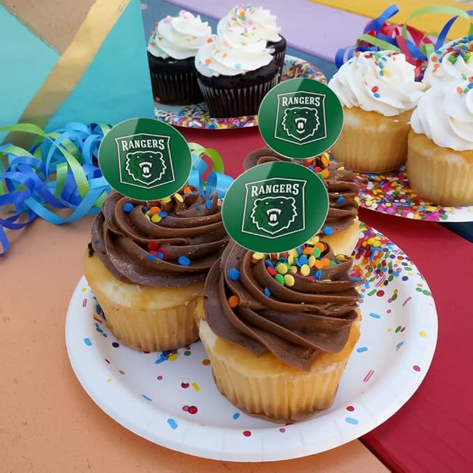 University of Wisconsin - Parkside Primary Logo Cupcake Picks Toppers Decoration Set of 6