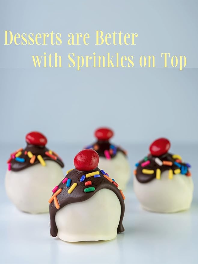 Rainbow Sprinkles | Bulk Sprinkles Rainbow Jimmies-1.5 LB in Resealable Container | Sprinkles for Cake Decorating, Ice Cream Toppings & Baking | Nut-Free, Gluten Free & Lactose Free | Stern’s Bakery