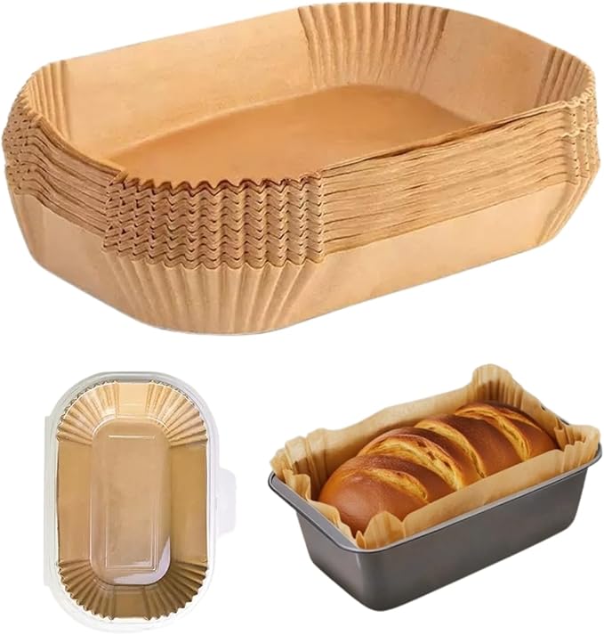 Loaf Pan Liners 150Pcs 9x5 Inch Unbleached Parchment Paper Liners for Bread Baking Non-Stick Pre-Cut for 2 LB Loaf Pans Burn Protection & Easy Cleanup