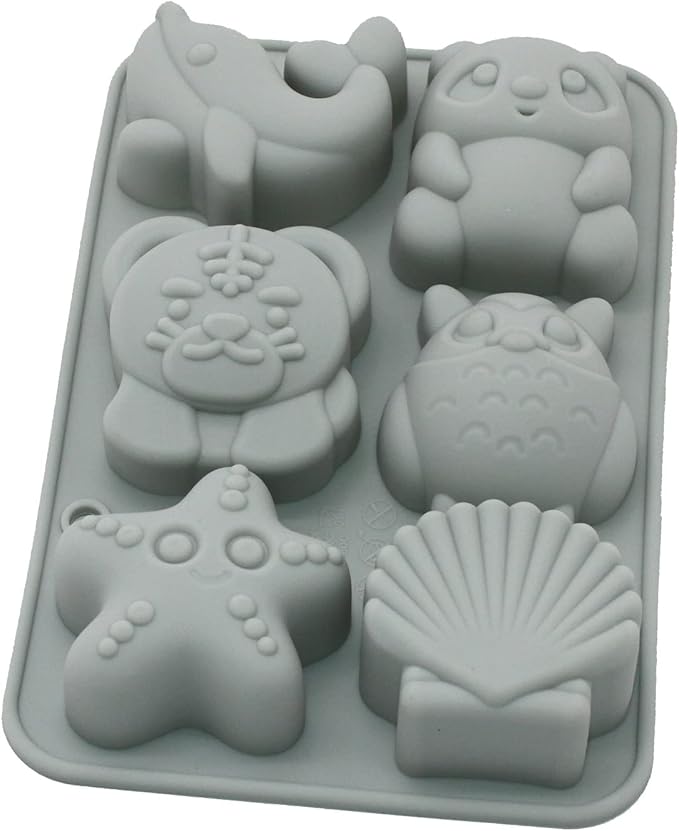 X-Haibei 8-Cavity Silicone Mold for Soap, Lotion Bars & Bath Bombs | 2 Inch Round Shapes for DIY Crafts, Glycerin Soap, Candles & Resin | Food-Grade Flexible Mold