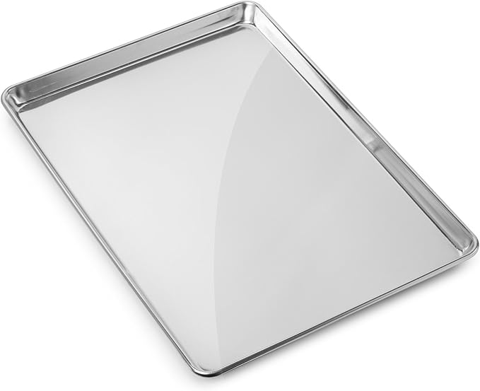 GRIDMANN 18" x 26" Commercial Grade Aluminum Cookie Sheet Baking Tray Pan Full Sheet - 6 Pans