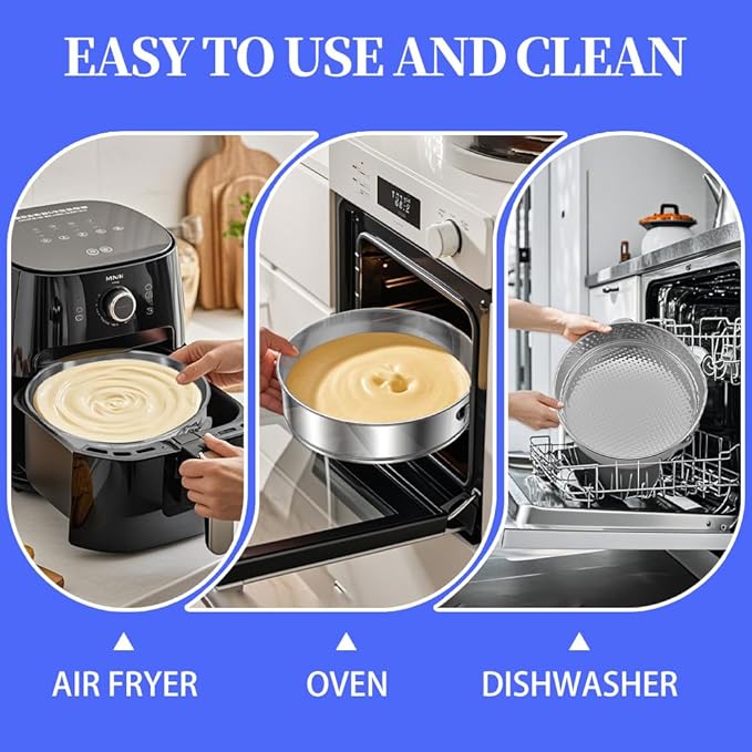 9" Stainless steel Springform Pan with 30 Pcs Parchment Paper Liners,9inch round pan 304 Nonstick Leakproof Springform Cake Pan with Removable Bottom for Cheesecake,Mousse,Chiffon,Baking Cakes