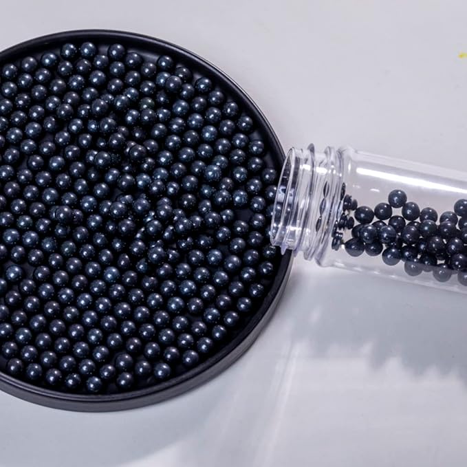 Black Sprinkles Edible Pearls Sprinkles,Cake Sprinkles130g 4.6OZ,Cookie Sprinkles,Sugar Pearl, Edible Candy Pearls for Cake Cupcake Decorationg (7mm-Black)