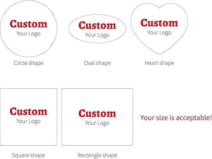 Custom Your Own Clear Stickers Personalized Transparent Logo Sticker – Customized Waterproof Labels with Any Text Name + Photo– Fade Resistant,Tear-Resistant– Roll Packed
