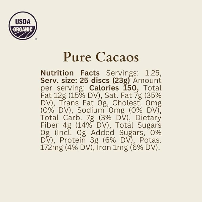 ORA Ceremonial Cacao - Pure Kit - Organic 100% Cacao - Ethical - Regenerative - High Flavanol - Coffee Alternative - Better Energy - Heavy Metals Tested - Unsweetened - 12-Pack