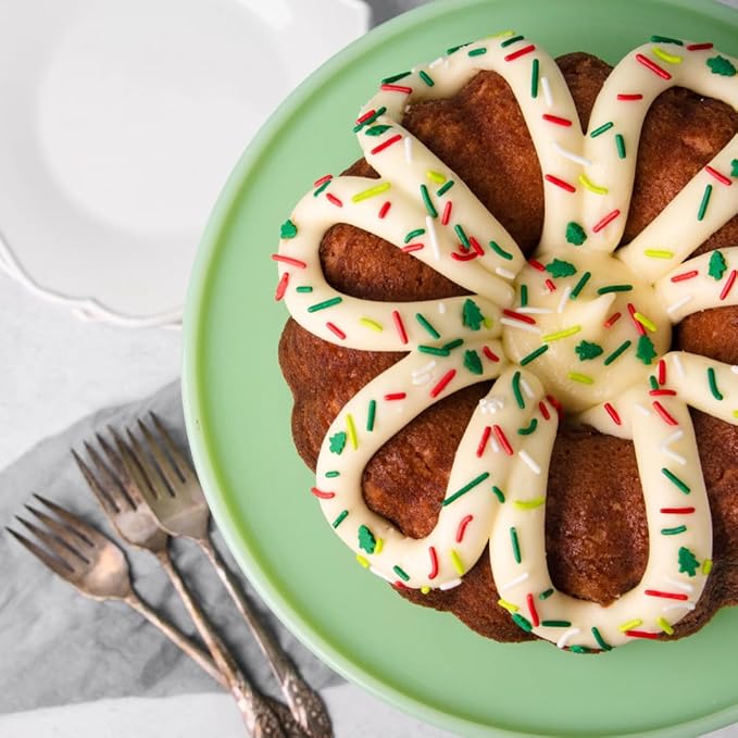 Sweets Indeed, Sprinkles, Bulk, 10 ounce, Edible Sprinkle Mix, Perfect for Cake Decorations, Baking, Ice Cream, Cookies, Cupcake Topper (Christmas)