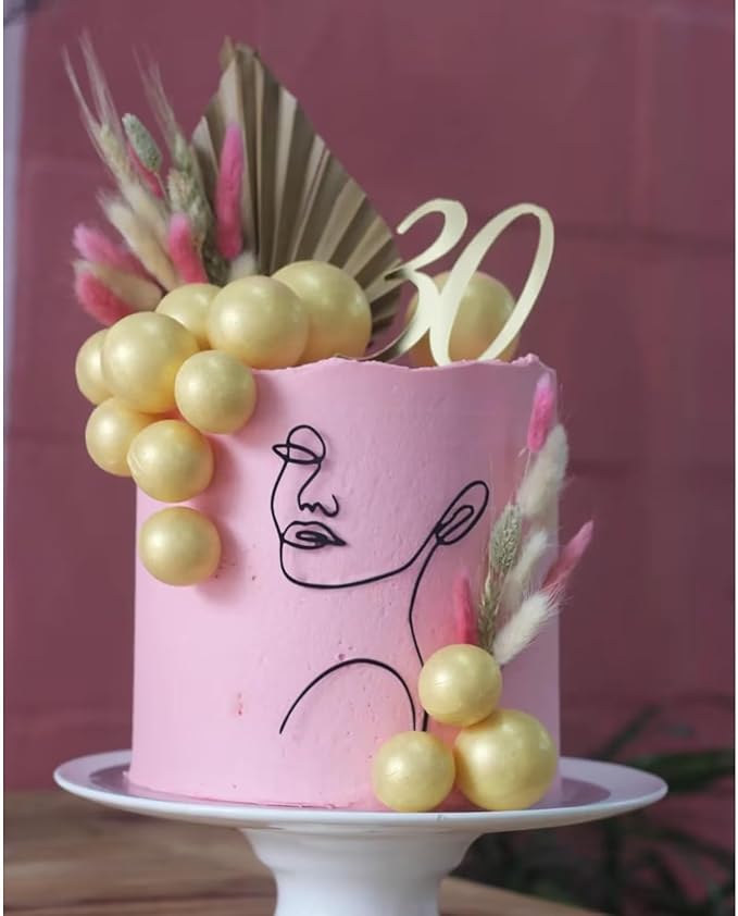 6 Pieces Lady Line Face Cake Stencils Women Theme Stencils for Painting on Canvas Female Face Cake Stencils for Decorating Cake (Women face)