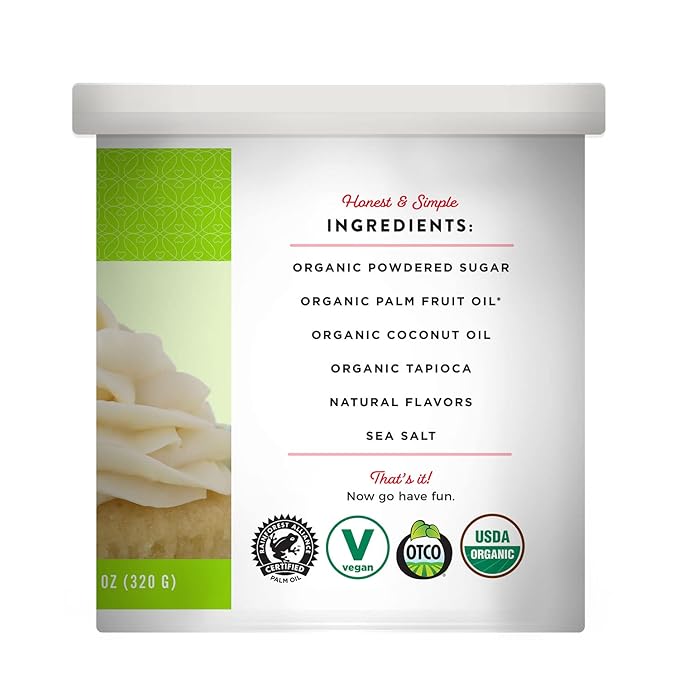 Miss Jones Baking Organic Buttercream Frosting, Perfect for Icing and Decorating, Vegan-Friendly: Cream Cheese (Pack of 3)