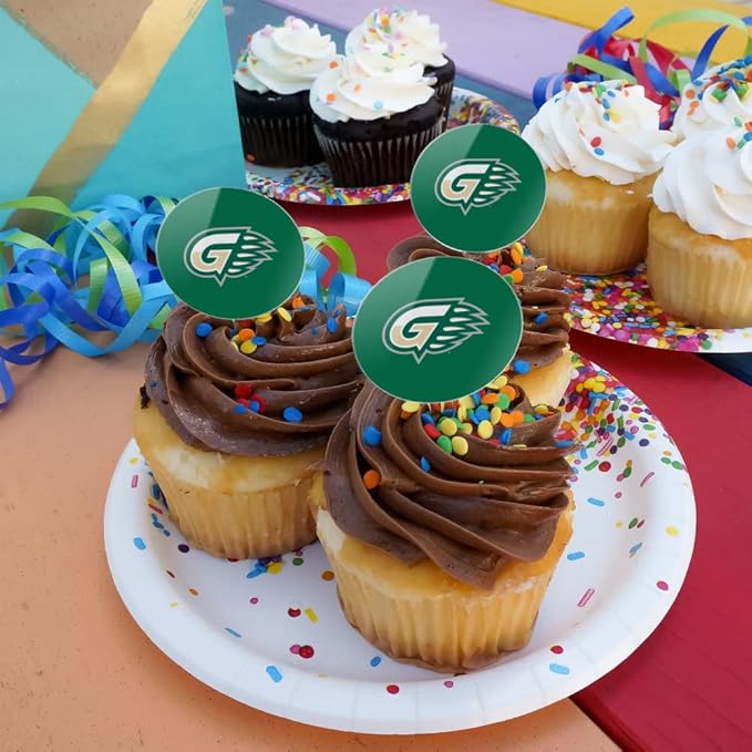 Georgia Gwinnett College Primary Logo Cupcake Picks Toppers Decoration Set of 6