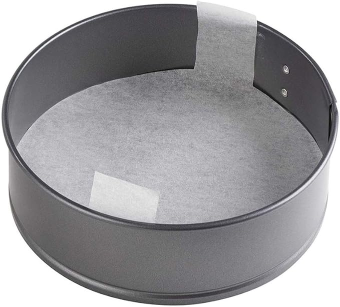 100 PCS Precut Circle Cake Pan Liners Rounds, 9 Inch Non Stick Parchment Paper Sheets for Baking Cakes,Dutch Oven, Air Fryer with Easy Lift Tabs (White)