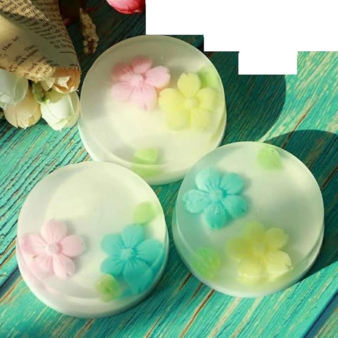 Round Silicone Soap Mold,2 Pcs 15 Cavity Cylinder Shower Steamer Molds for Handmade Soap,Bath Bombs,Shower Tablets, Lotion Bars,Beeswax,Candles (Pink)
