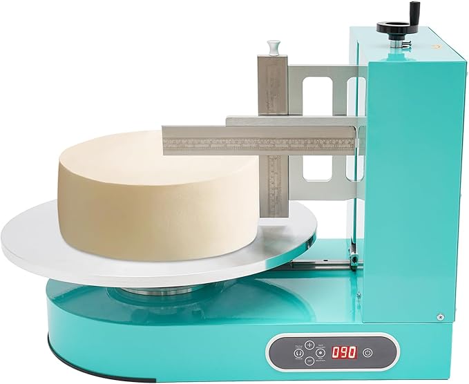 Electric Cake Decorating Machine Cream Coating Spreading Smooth Machine Surface Scraper for 4-16inch Cakes, 0-320RPM Adjustable Rotating Speed
