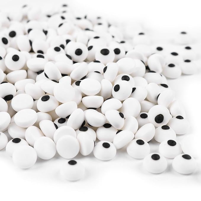 Candy Eyeballs Sprinkles 250 count Edible Eyes for Cake Decorating Cupcake, Cookies, Ice Cream Topper Cake Sprinkles Baking, Perfect For halloween Party, Christmas, New Year’S Eve (10mm Eyeballs)