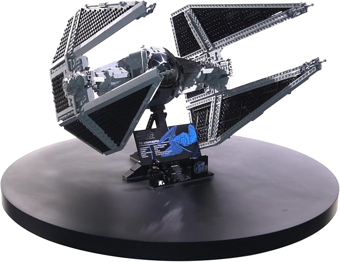 Fotoconic Black Electric Motorized Rotating Turntable Display Stand, 24 Inch / 60cm Diameter, 180 Lb Centric Loading for Shop Display