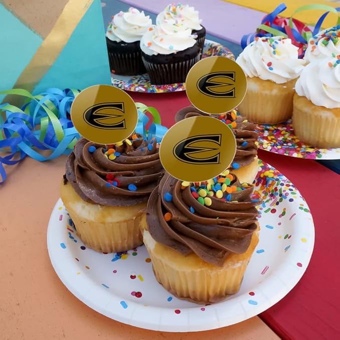 Emporia State University Primary Logo Cupcake Picks Toppers Decoration Set of 6