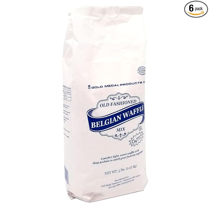 Old-Fashioned Belgian Waffle Mix, 5 lb. (Case of 6)