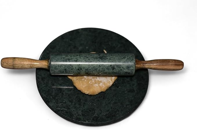 Rolling Pin for Baking (green chakla, 12x12 inches)