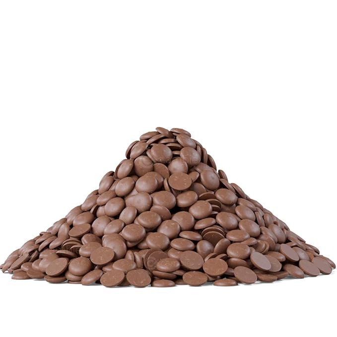Cambie Milk Chocolate Couverture 34%, 1 Pound of European Style Milk Couverture for Dubai Chocolate Bar, Bon Bons, Bars, Chocolatiers, Pastry Chefs, Home Bakers, and Professionals, 1 Pound