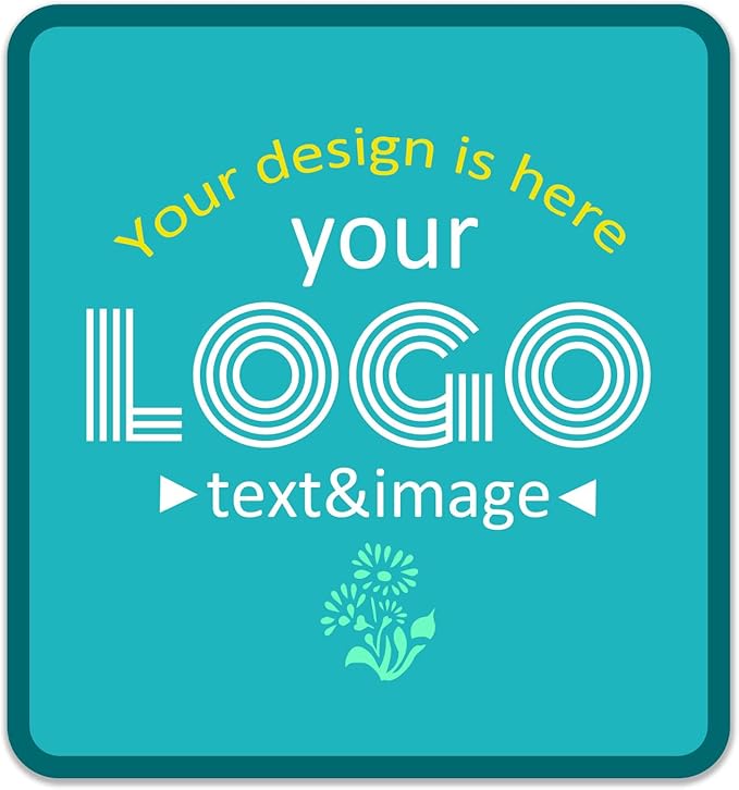 Custom Labels Stickers Personalized Business Logo Label, Self-Adhesive Jar Stickers, Organization Labels, Waterprof or not, Circle Shape, Multiple Sizes, from 30 to 1000pcs (Square)