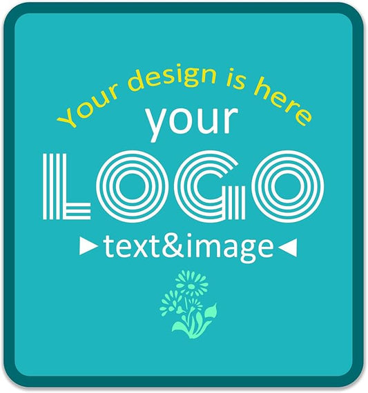 Custom Labels Stickers Personalized Business Logo Label, Self-Adhesive Jar Stickers, Organization Labels, Waterprof or not, Circle Shape, Multiple Sizes, from 30 to 1000pcs (Square)