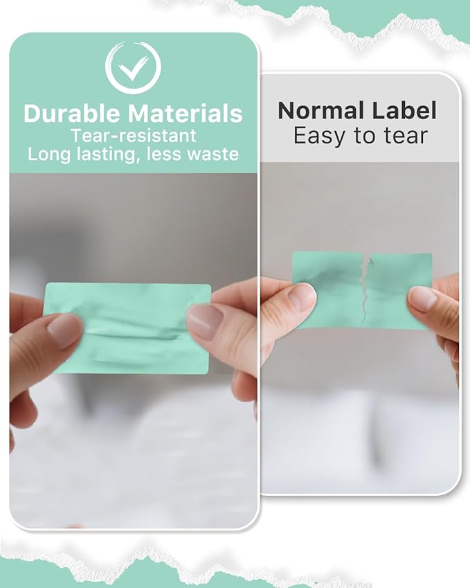 iEager 2.25x1.25 Inch Thermal Labels, Green Durable Thermal Printer Stickers, Self-Adhesive Rectangle Shipping Label Printer Sticker for Barcode, Name, Address, 1000 Labels/Roll