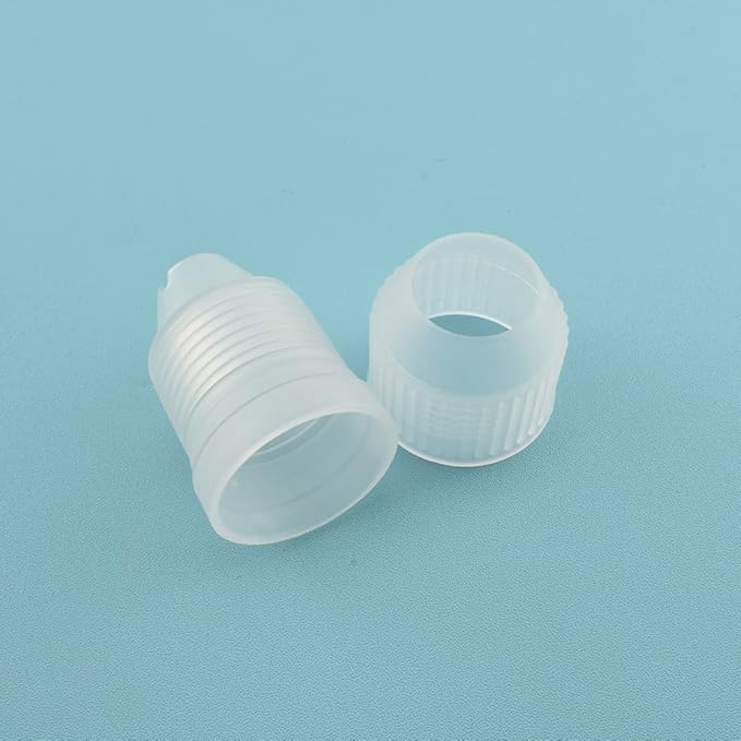 HAHIYO Plastic Couplers of Large Size Easy to Twist For Cake Decorating Piping Tip Coupler for Icing Nozzles (6 Pieces)