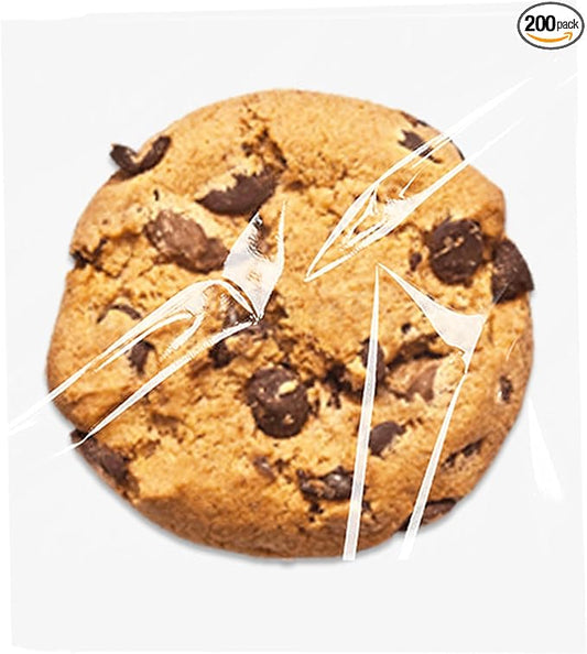 SUREHOME Cookie Bags with Seal 4x4 In Clear Self Sealing Cellophane Bags 100 Pcs Small Sealable Treat Bags Self Adhesive Cookie Packaging Individual Candy Gift Giving Wrappers