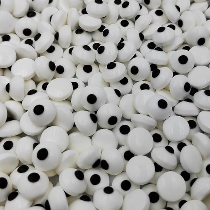 1 Bottle Candy Eyes Eyeballs - Cake Cupcake Toppers - Edible Baking Decorations for Cupcakes, Cakes, Cookies - Halloween, Christmas, Easter, and Edible Art Project Candy
