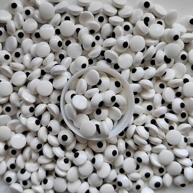 1 Bottle Candy Eyes Eyeballs - Cake Cupcake Toppers - Edible Baking Decorations for Cupcakes, Cakes, Cookies - Halloween, Christmas, Easter, and Edible Art Project Candy