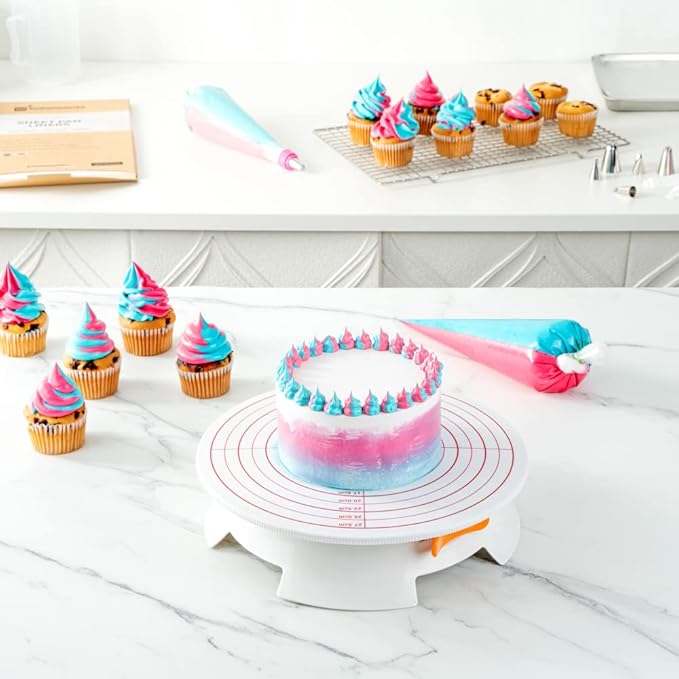 Restaurantware Pastry Tek 17.7 x 9.5 Inch Two-Color Icing Bags 100 Thick Multi-Color Piping Bags - Sustainable For Icing Frosting & Buttercream Clear Plastic Disposable Piping Bags For Cakes
