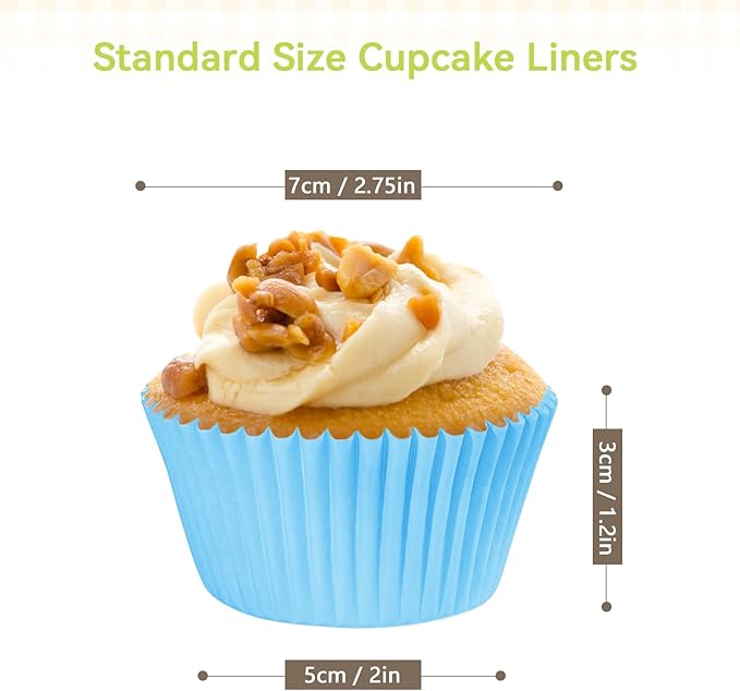 Rainbow Standard Cupcake Liners 400 Count Colorful Paper Baking Cups Disposable Cupcake Wrappers for Holiday and Party Baking Supplies