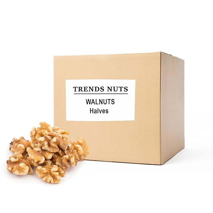 Walnut Halves – Fresh, Raw & Natural, Perfect for Baking, Snacking, and Cooking (12 LBS)