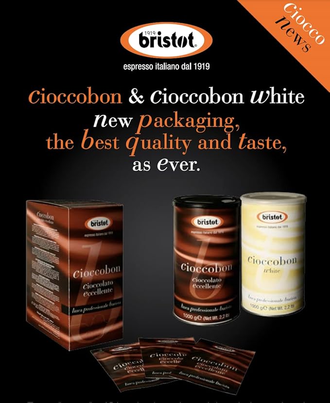 Bristot Cioccobon Cioccolato Eccellente – Premium Italian Hot Chocolate Mix – 2.2 lb – 1 kg