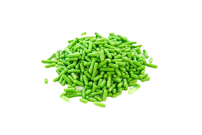 Bakerpan Lime Green Jimmies Sprinkles - 6 Ounces Lime Green Sprinkles for Cake Decorating, Edible for Cupcakes, Ice Cream (Made in USA)