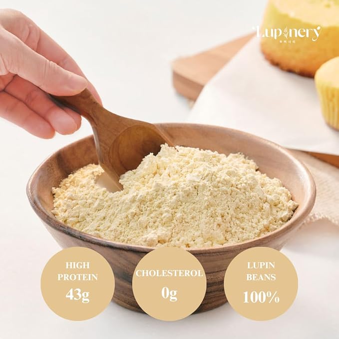 Lupinery LUPIN BEAN MEAL FLOUR for baking and cooking NON-GMO/GLUTEN FREE/SUGAR-FREE/PLANT-BASED PROTEIN