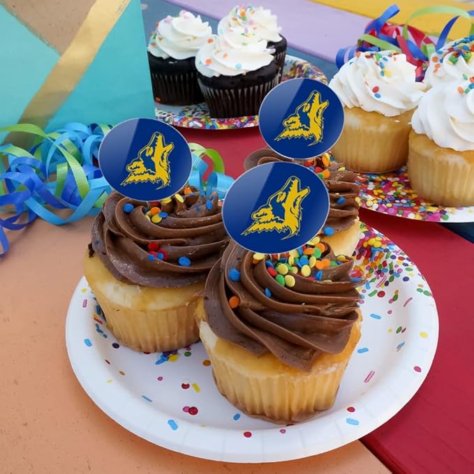 College of Southern Nevada Primary Logo Cupcake Picks Toppers Decoration Set of 6