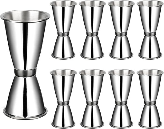 9 Pieces Jigger for Bartending, 2 oz 1 oz Double Cocktail Jigger, Japanese Professional Cocktail, Measuring Liquor Cup Bartender Supplies for Home Party Bar Tool