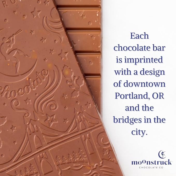 Moonstruck Chocolate Dark Chocolate Bar, 68% Cacao, 3.0oz (Pack of 4)